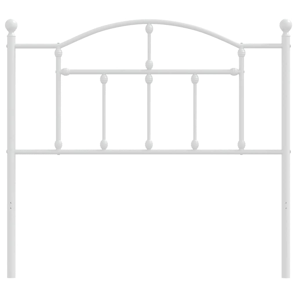 vidaXL Metalowe wymienne wezgłowie, białe, 100 cm