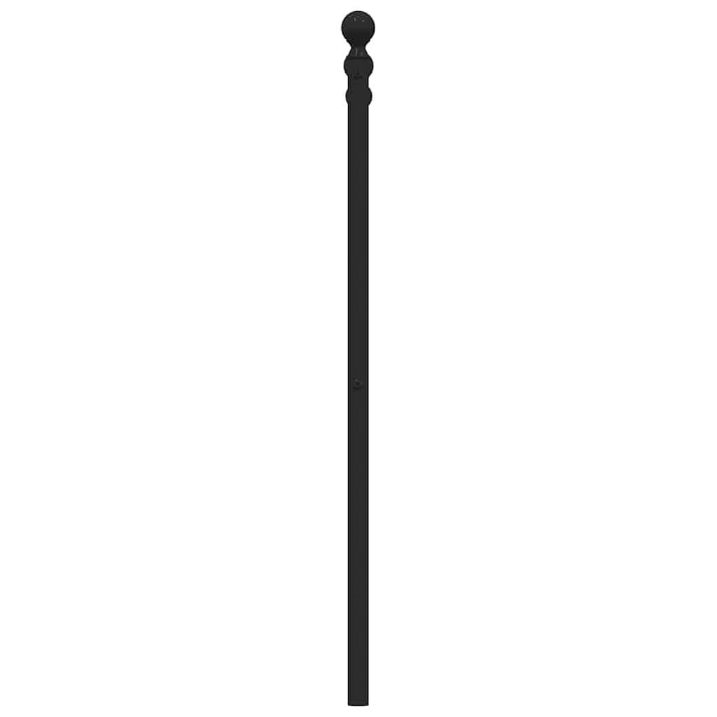 vidaXL Metalowe wymienne wezgłowie, czarne, 100 cm