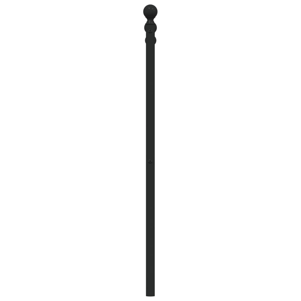 vidaXL Metalowe wymienne wezgłowie, czarne, 107 cm