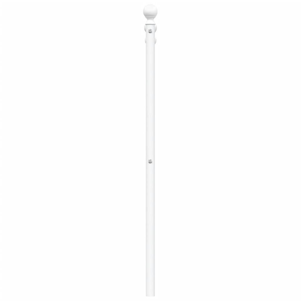 vidaXL Metalowe wymienne wezgłowie, białe, 75 cm