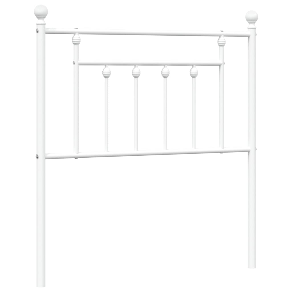 vidaXL Metalowe wymienne wezgłowie, białe, 80 cm