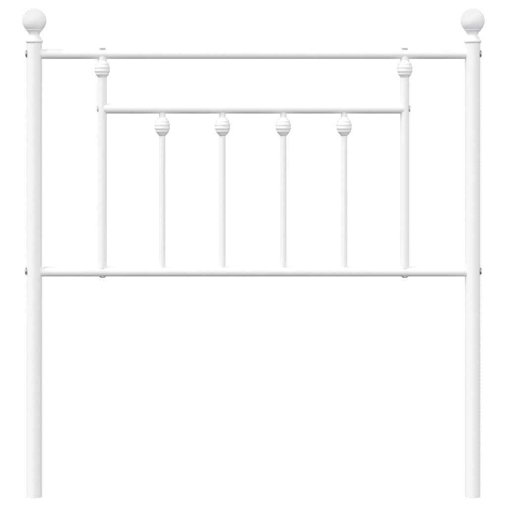 vidaXL Metalowe wymienne wezgłowie, białe, 80 cm