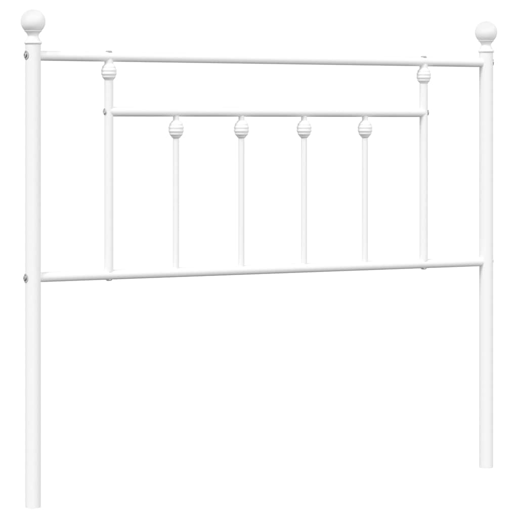 vidaXL Metalowe wymienne wezgłowie, białe, 100 cm