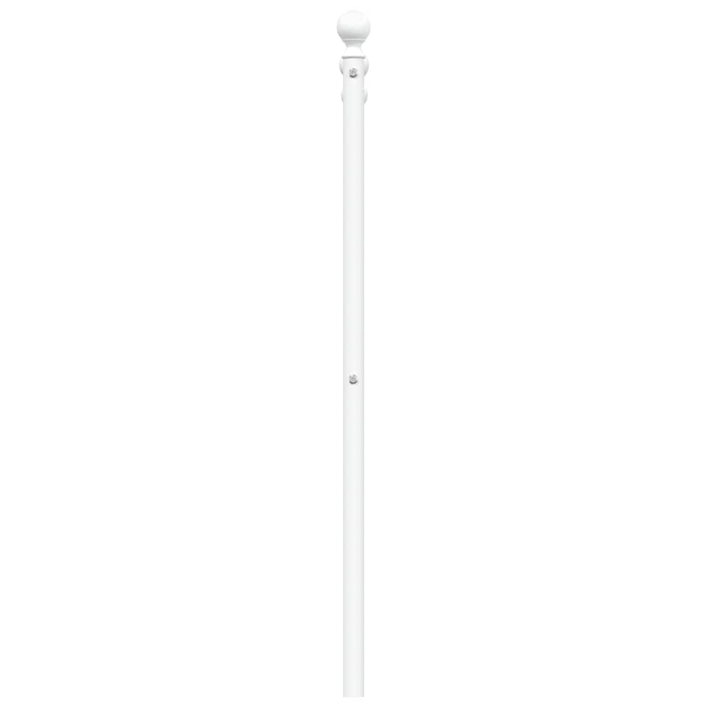 vidaXL Metalowe wymienne wezgłowie, białe, 100 cm