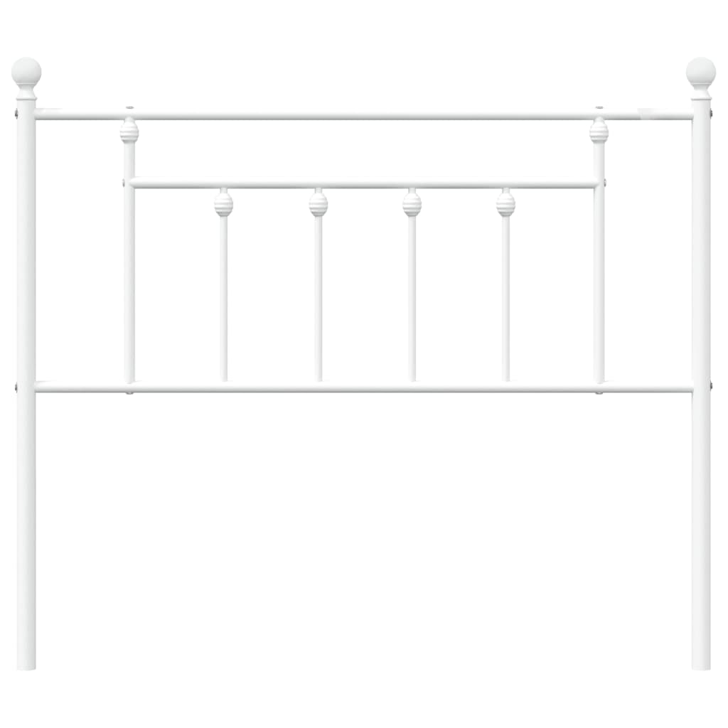 vidaXL Metalowe wymienne wezgłowie, białe, 107 cm