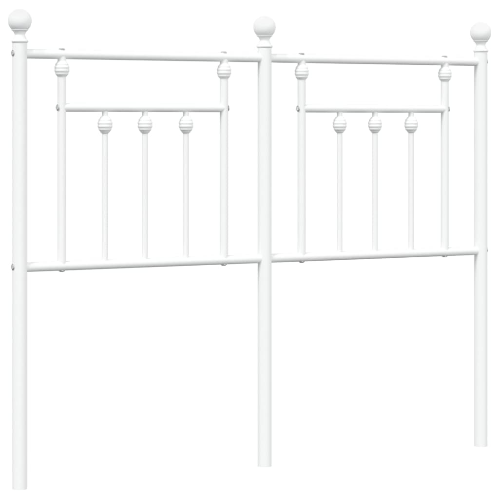 vidaXL Metalowe wymienne wezgłowie, białe, 120 cm