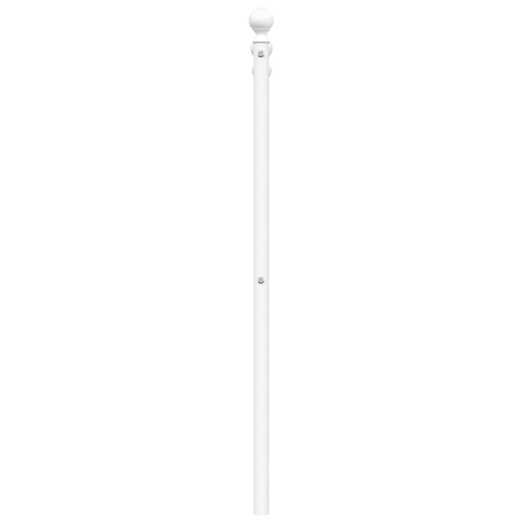 vidaXL Metalowe wymienne wezgłowie, białe, 120 cm