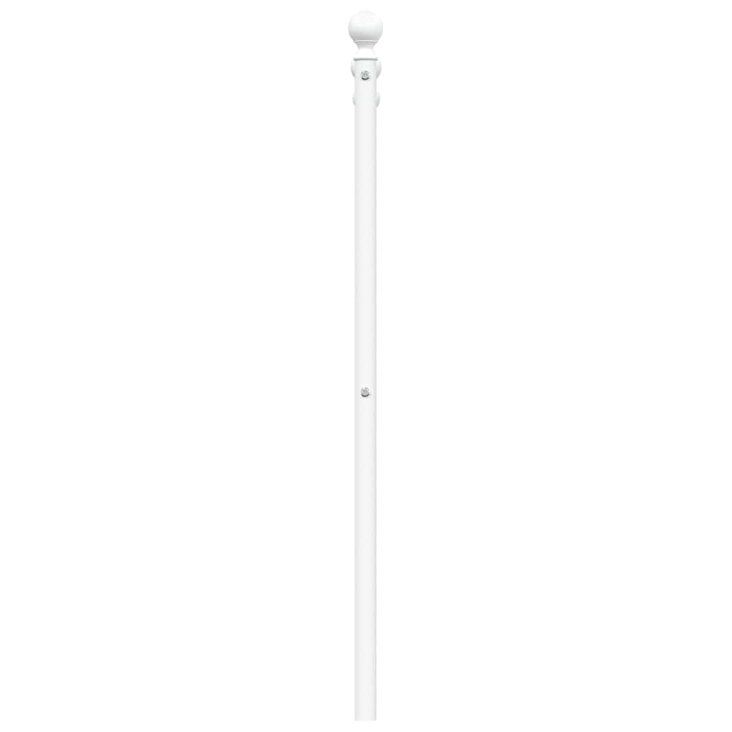 vidaXL Metalowe wymienne wezgłowie, białe, 135 cm
