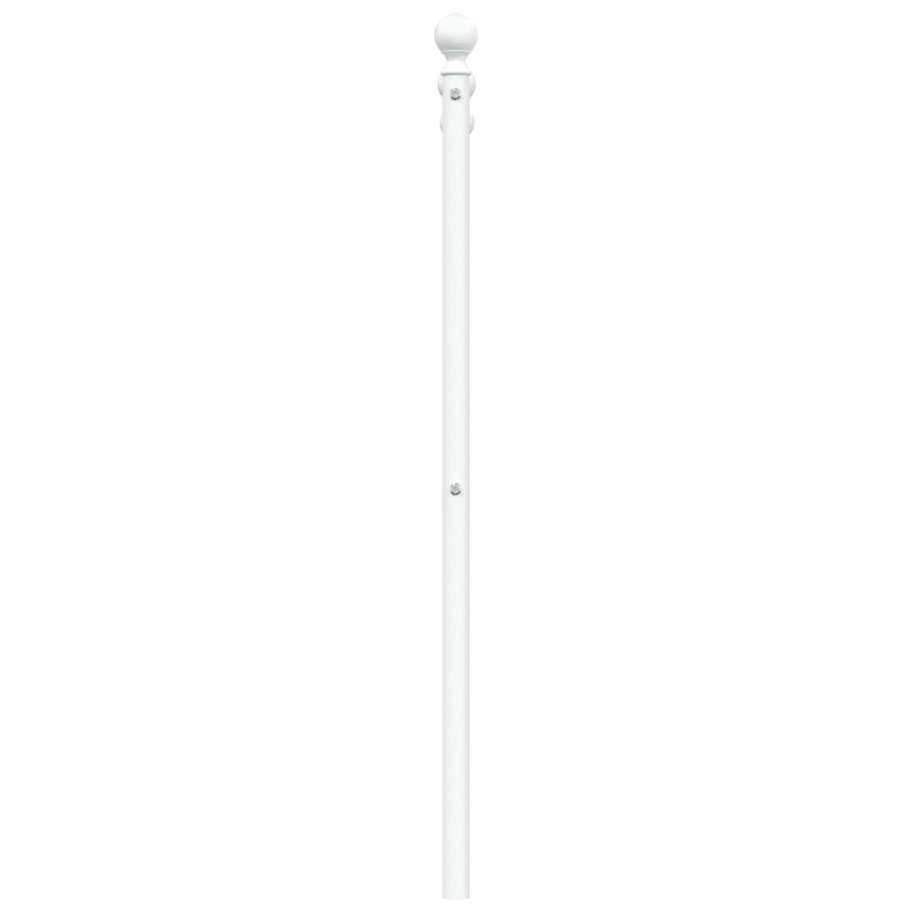 vidaXL Metalowe wymienne wezgłowie, białe, 160 cm