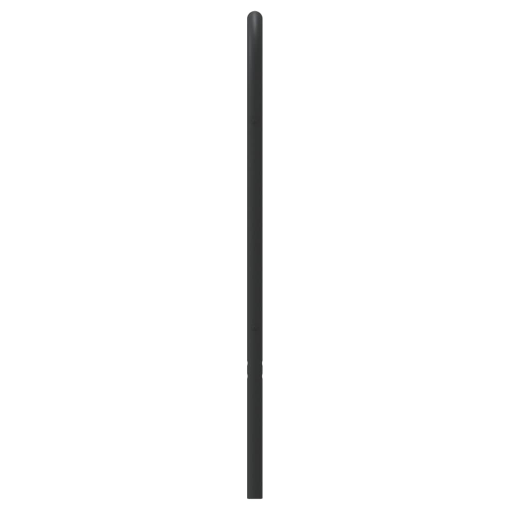 vidaXL Metalowe wymienne wezgłowie, czarne, 90 cm