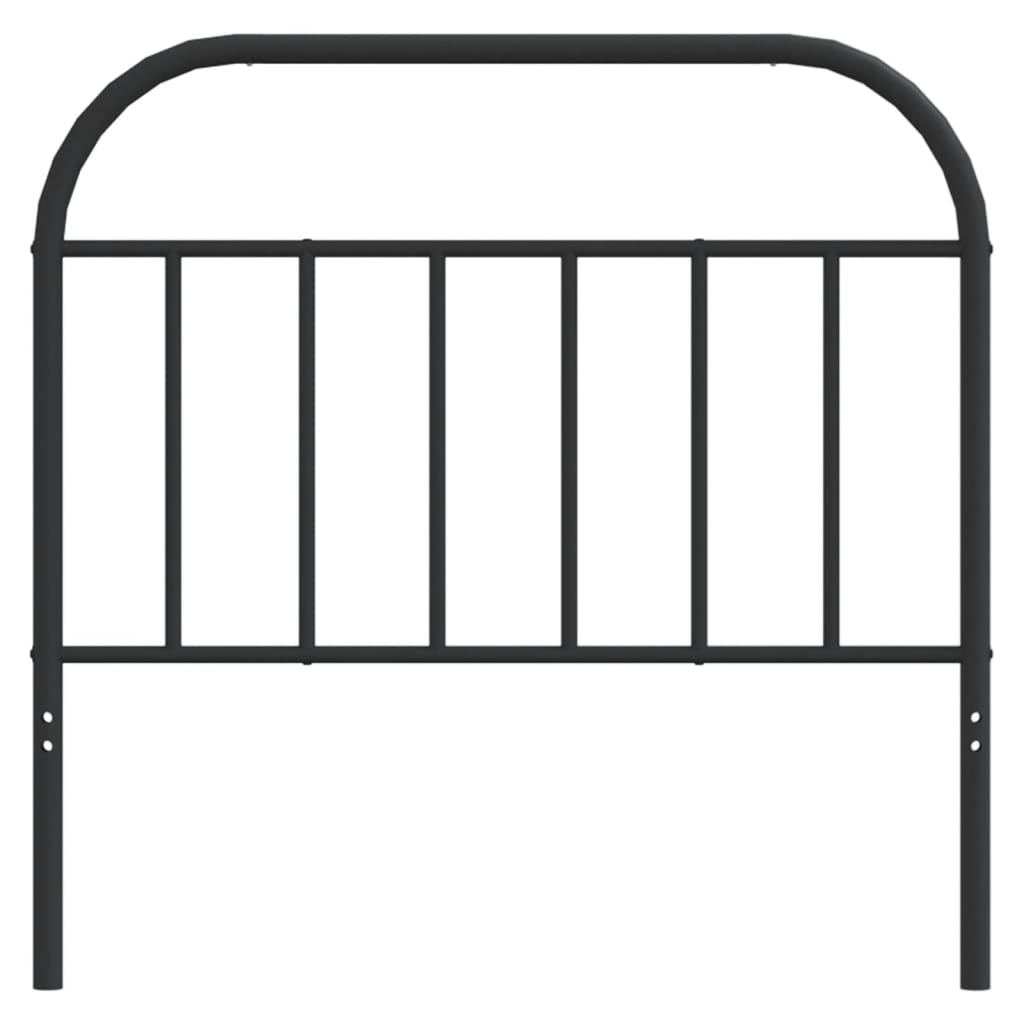 vidaXL Metalowe wymienne wezgłowie, czarne, 107 cm