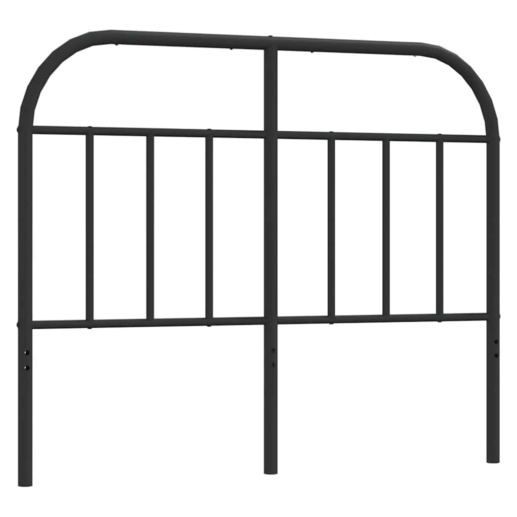 vidaXL Metalowe wymienne wezgłowie, czarne, 120 cm