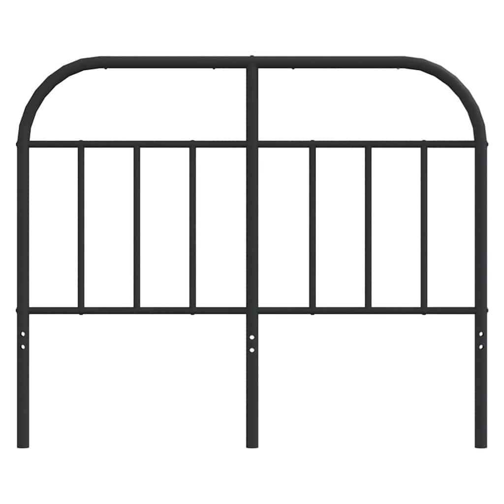 vidaXL Metalowe wymienne wezgłowie, czarne, 120 cm