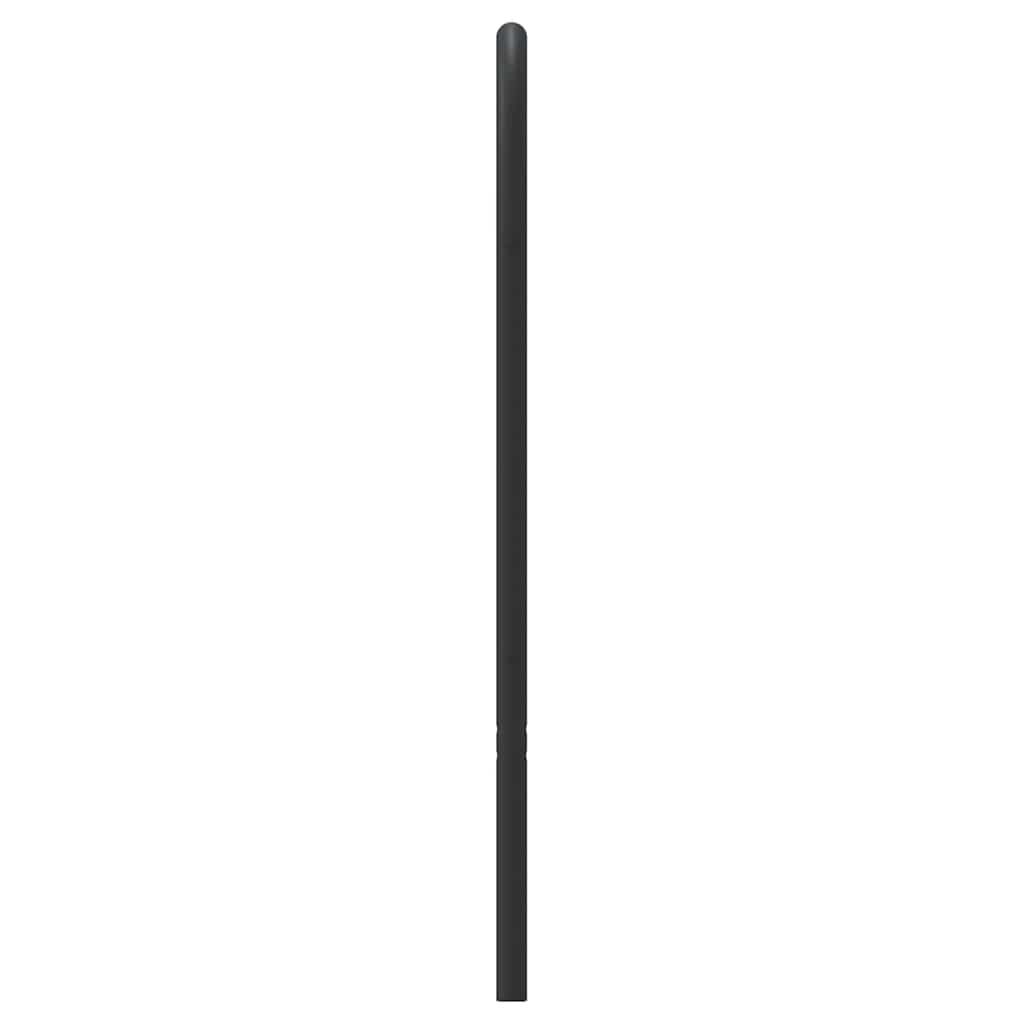 vidaXL Metalowe wymienne wezgłowie, czarne, 120 cm