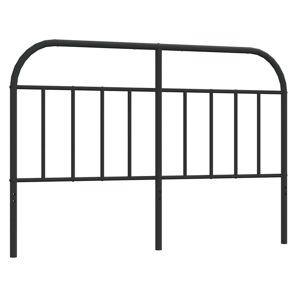 vidaXL Metalowe wymienne wezgłowie, czarne, 140 cm