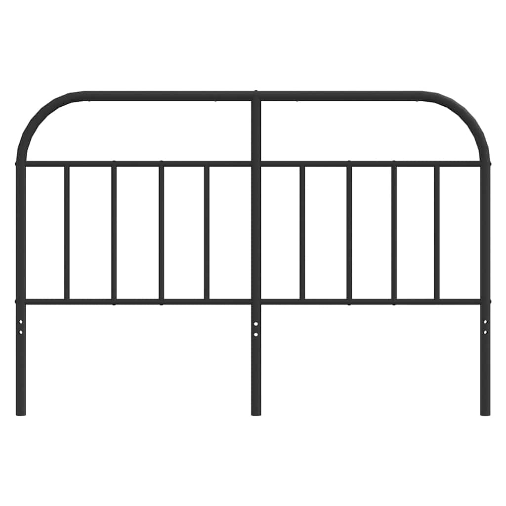 vidaXL Metalowe wymienne wezgłowie, czarne, 140 cm