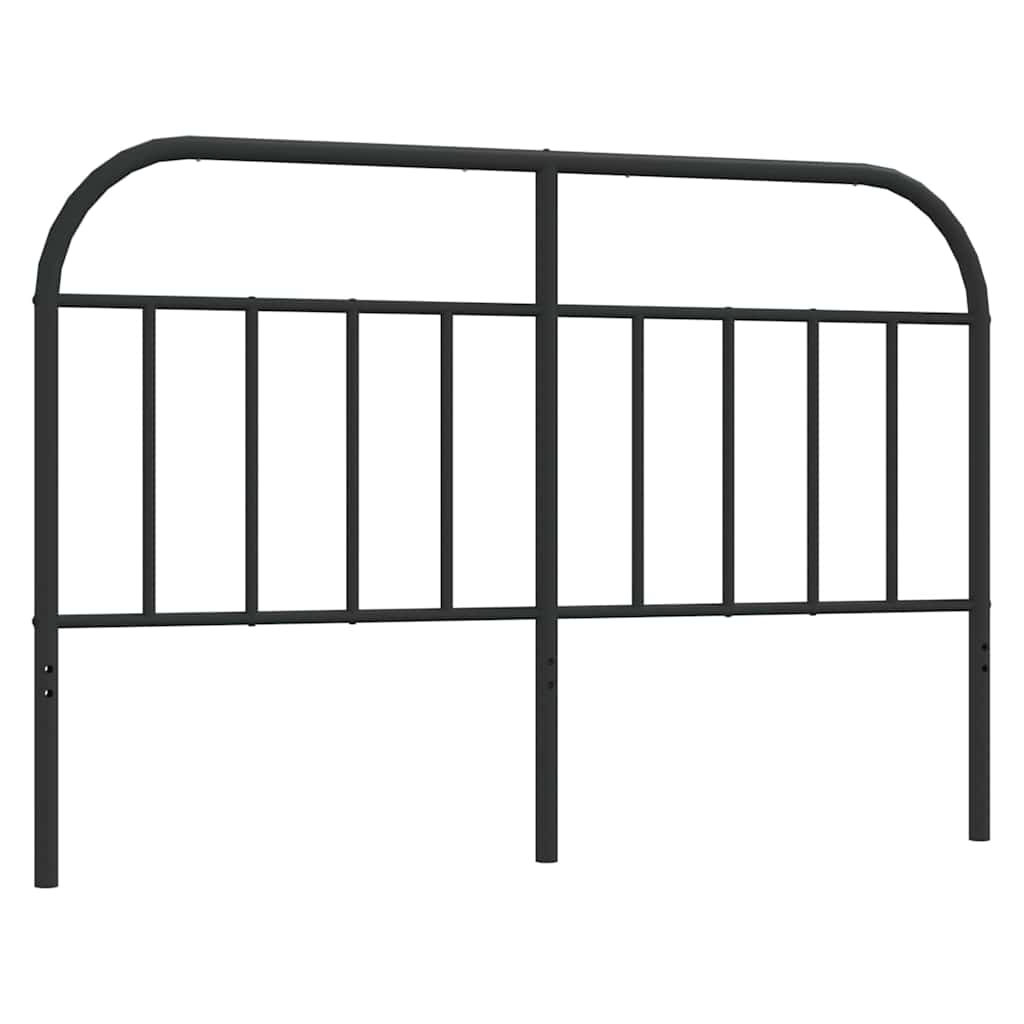 vidaXL Metalowe wymienne wezgłowie, czarne, 150 cm
