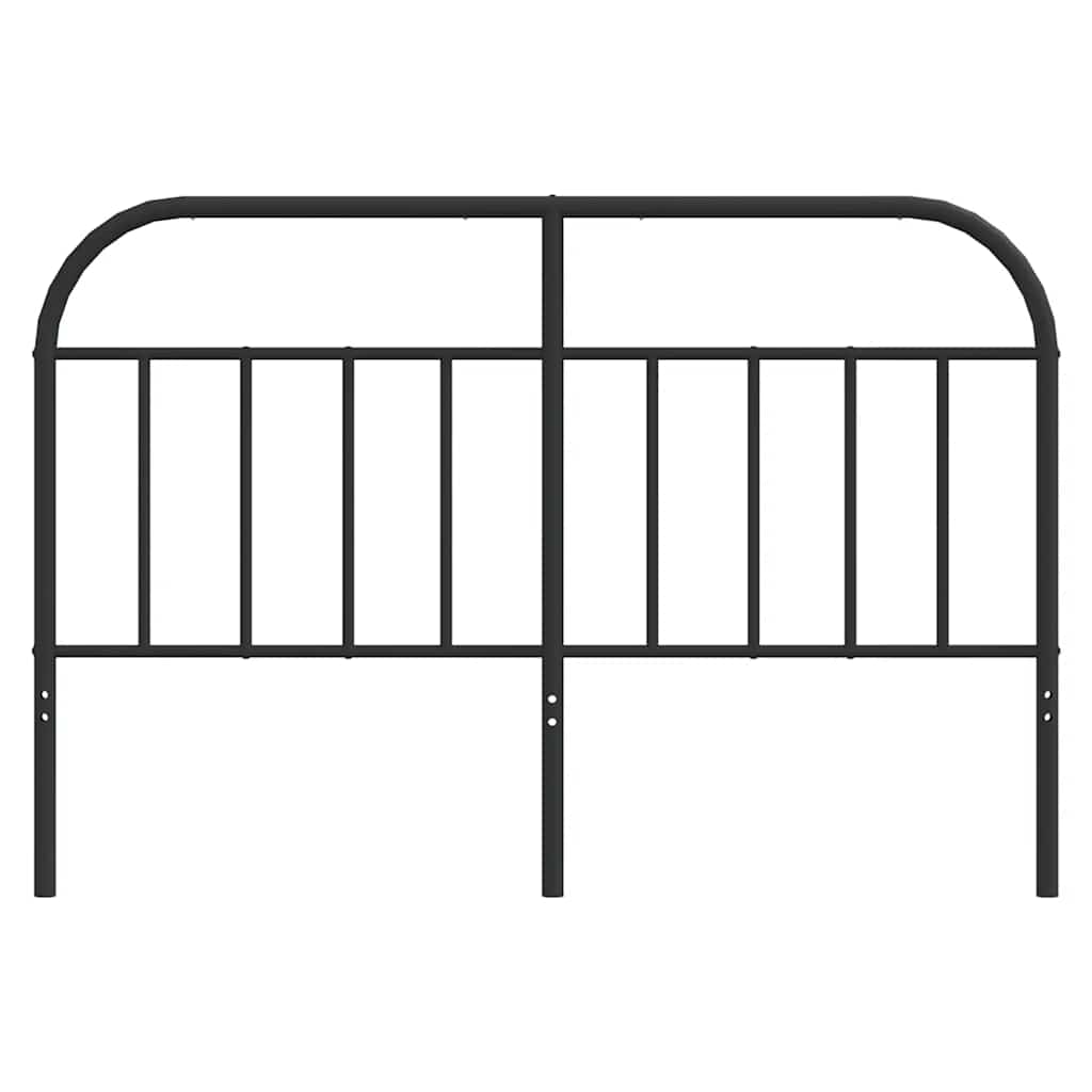 vidaXL Metalowe wymienne wezgłowie, czarne, 150 cm