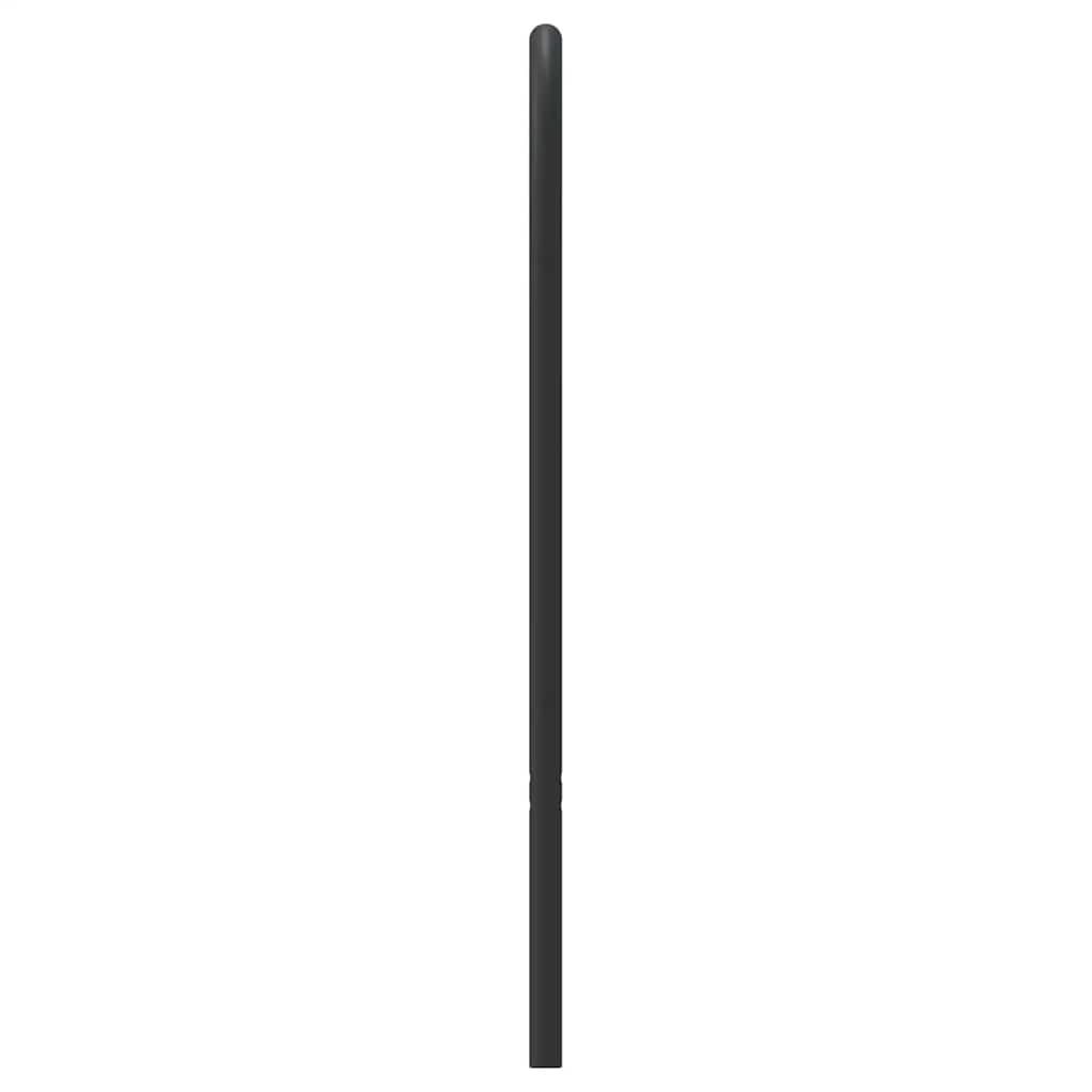 vidaXL Metalowe wymienne wezgłowie, czarne, 150 cm