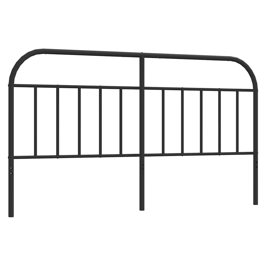vidaXL Metalowe wymienne wezgłowie, czarne, 160 cm