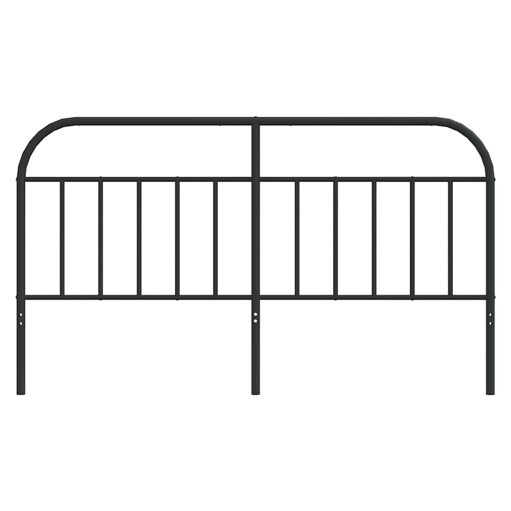 vidaXL Metalowe wymienne wezgłowie, czarne, 160 cm