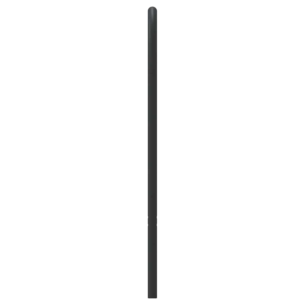 vidaXL Metalowe wymienne wezgłowie, czarne, 160 cm