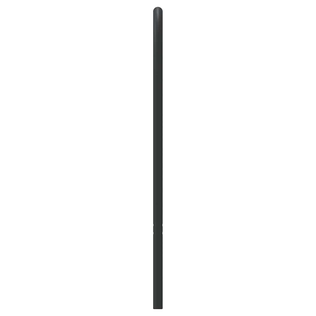 vidaXL Metalowe wymienne wezgłowie, czarne, 193 cm
