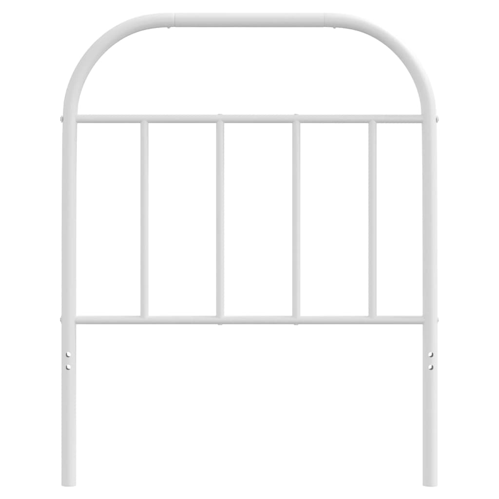 vidaXL Metalowe wymienne wezgłowie, białe, 75 cm
