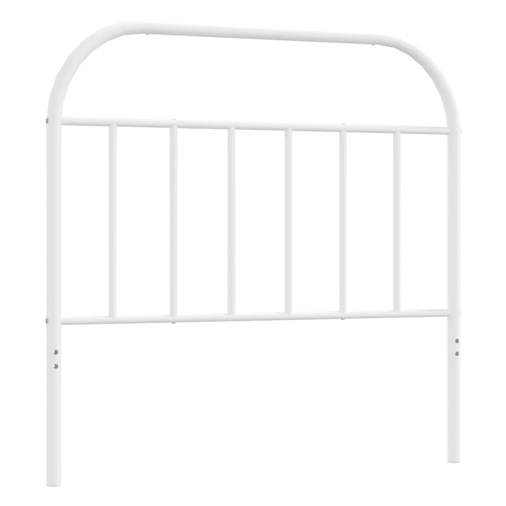 vidaXL Metalowe wymienne wezgłowie, białe, 100 cm