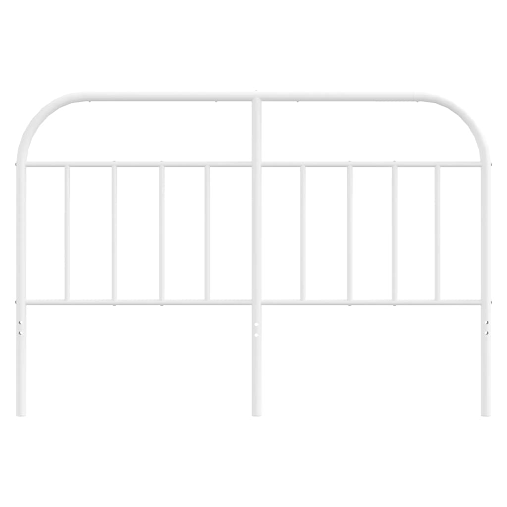 vidaXL Metalowe wymienne wezgłowie, białe, 135 cm