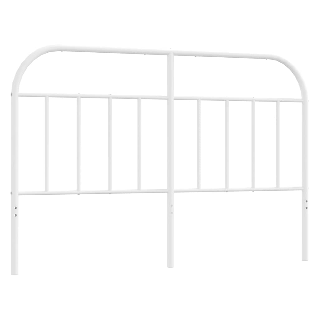 vidaXL Metalowe wymienne wezgłowie, białe, 150 cm