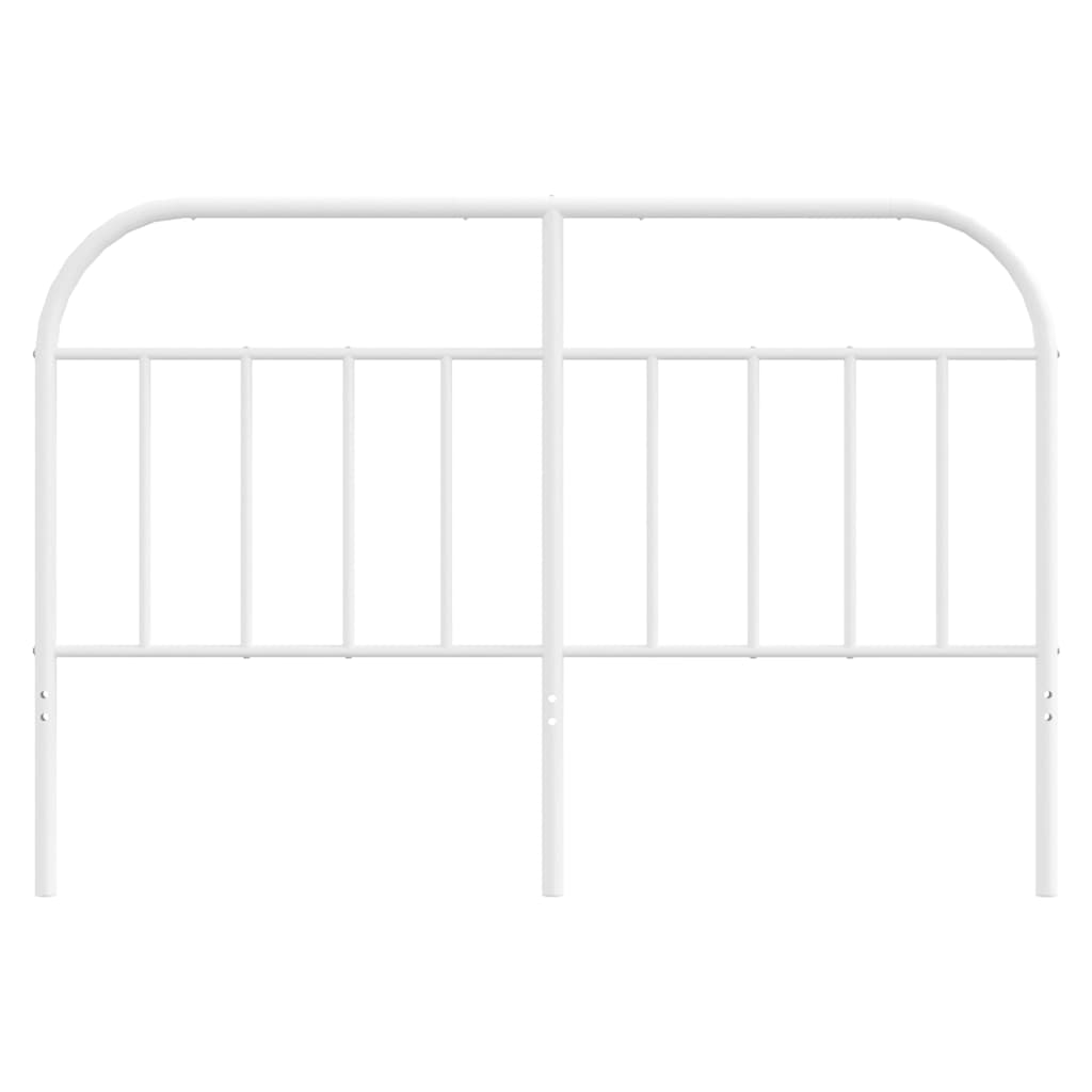 vidaXL Metalowe wymienne wezgłowie, białe, 150 cm