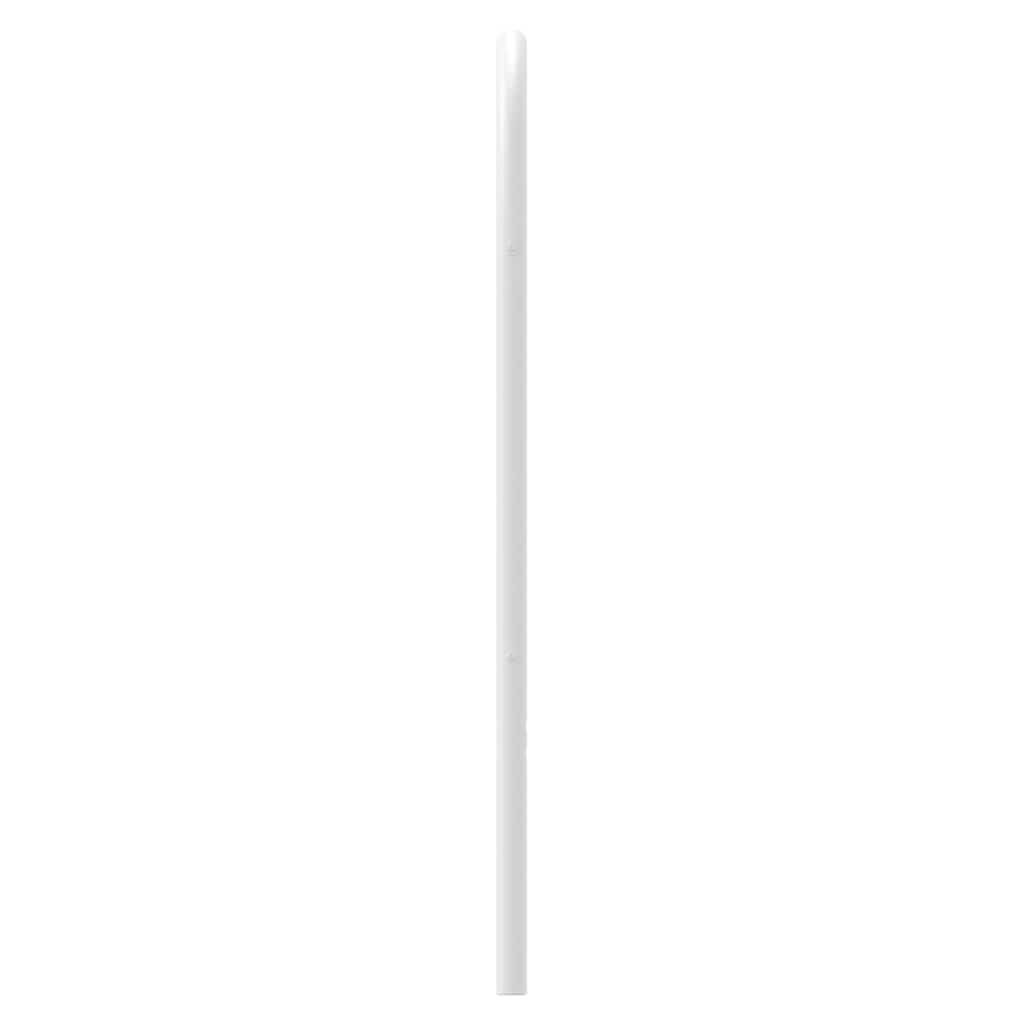 vidaXL Metalowe wymienne wezgłowie, białe, 150 cm