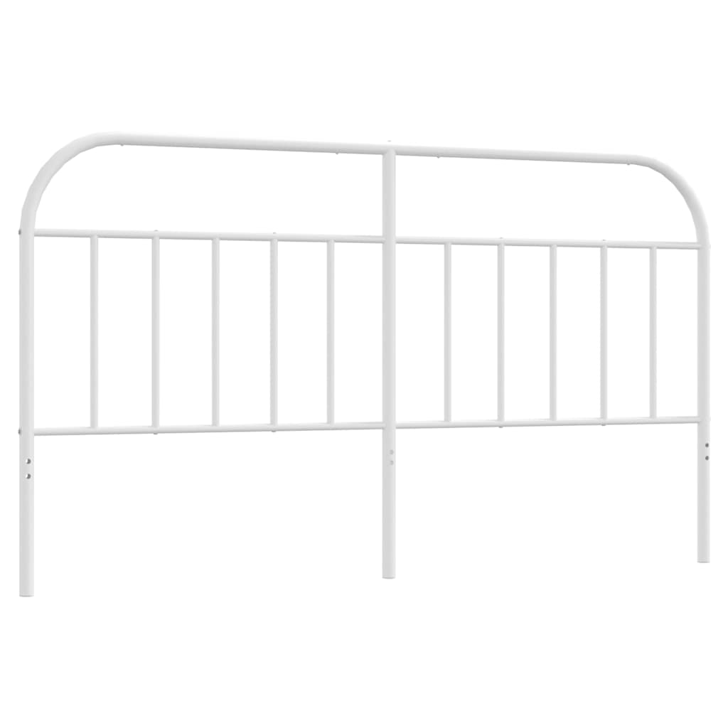 vidaXL Metalowe wymienne wezgłowie, białe, 180 cm