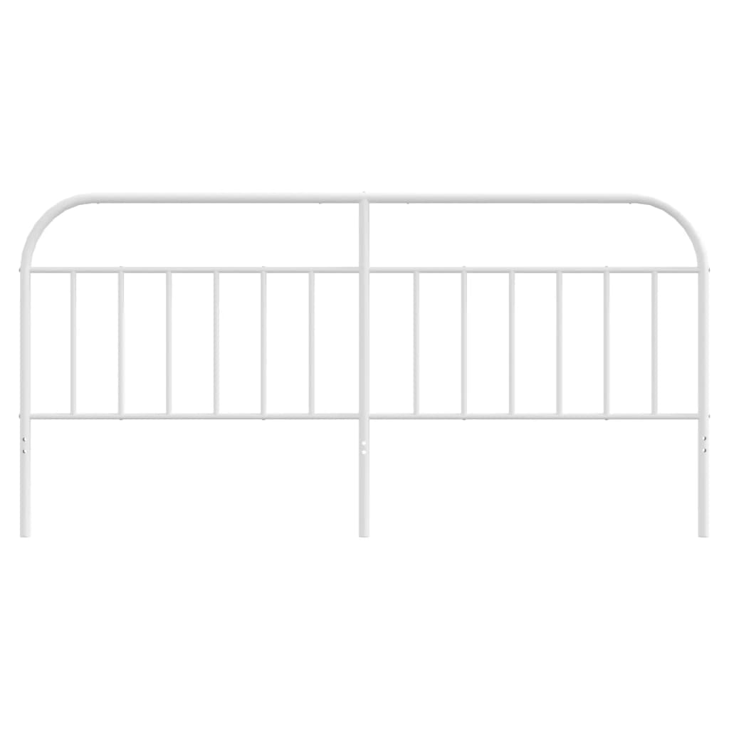 vidaXL Metalowe wymienne wezgłowie, białe, 200 cm
