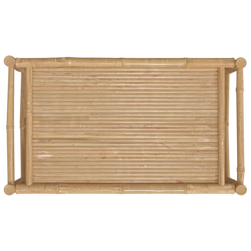 vidaXL Stolik ogrodowy, 100x55x33 cm, bambusowy