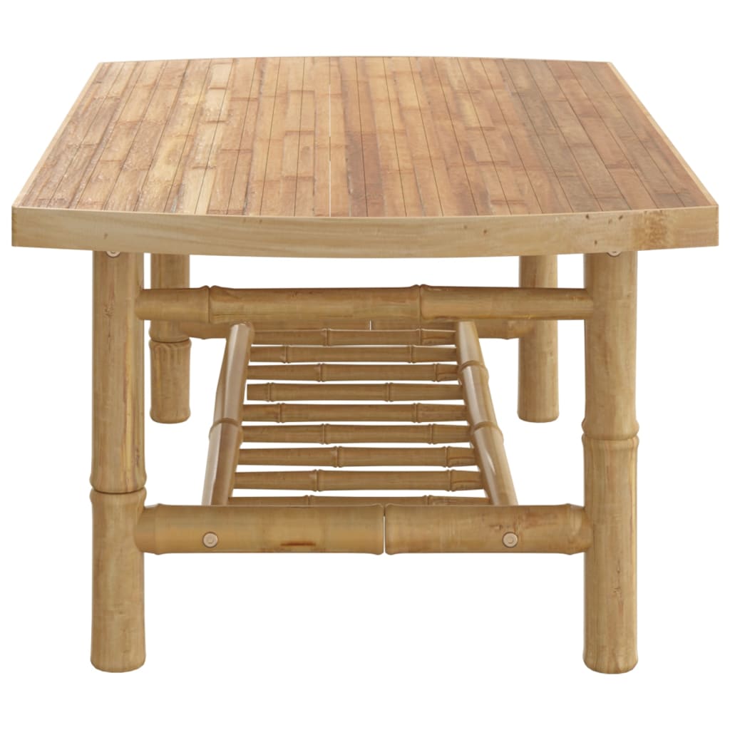 vidaXL Stolik ogrodowy, 90x55x37 cm, bambusowy