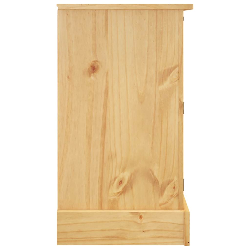 vidaXL Komoda "Corona" Brązowa 112x44x78 cm Drewno lite Sosna Meksykańska