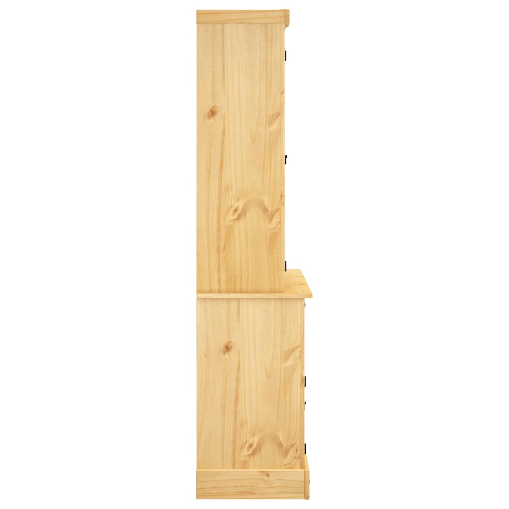 vidaXL Kredens Corona, brąz, 112x43x196 cm, drewno sosny meksykańskiej