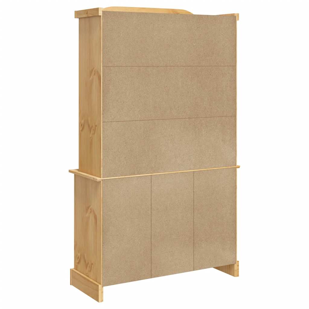 vidaXL Kredens Corona, brąz, 112x43x196 cm, drewno sosny meksykańskiej