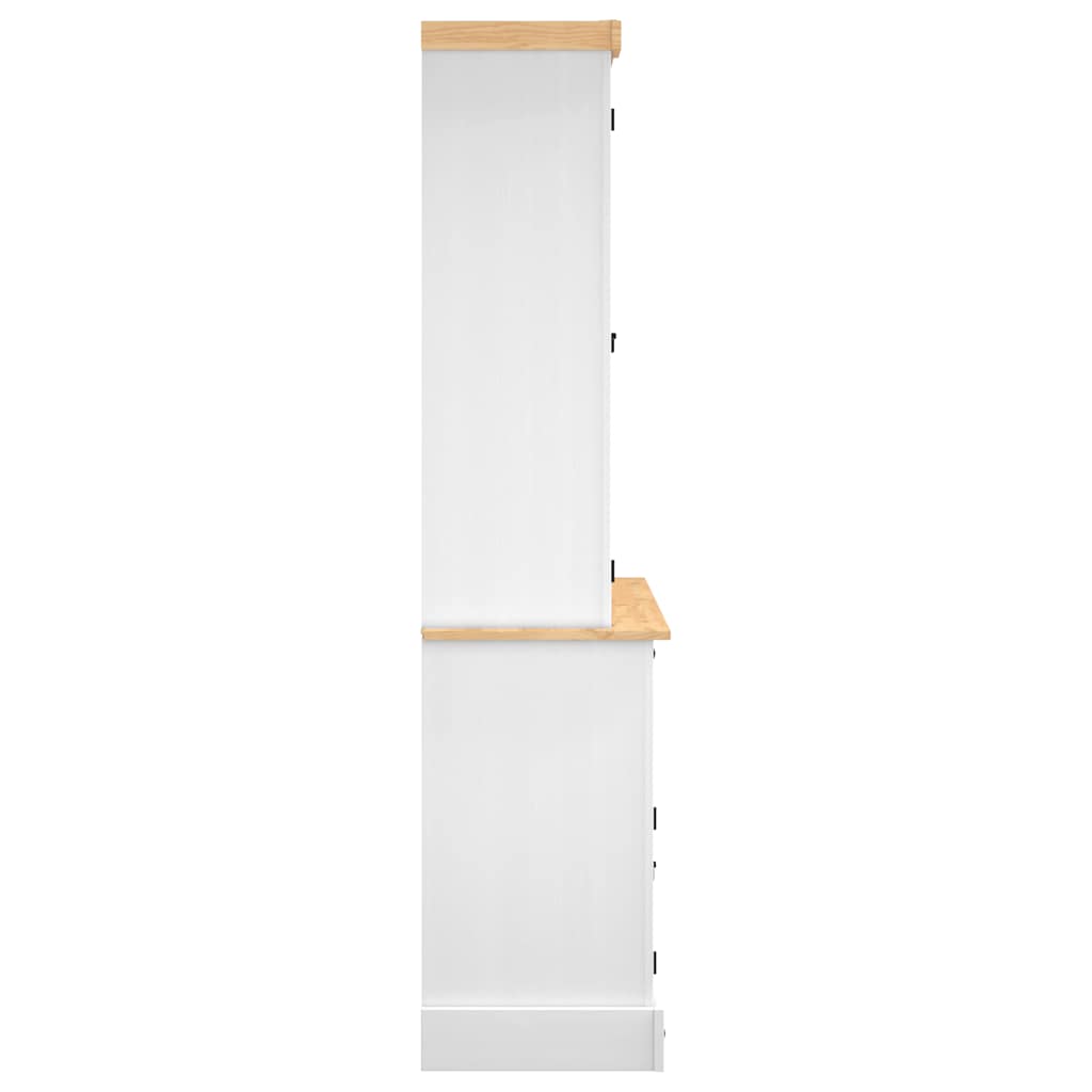 vidaXL Kredens Corona, biała 112x43x196 cm, drewno sosny meksykańskiej