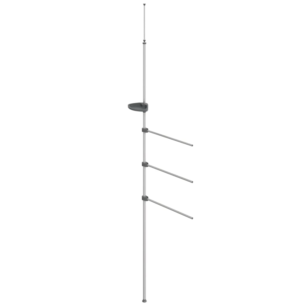 vidaXL Wieszak na ręczniki, 47x280 cm, aluminium