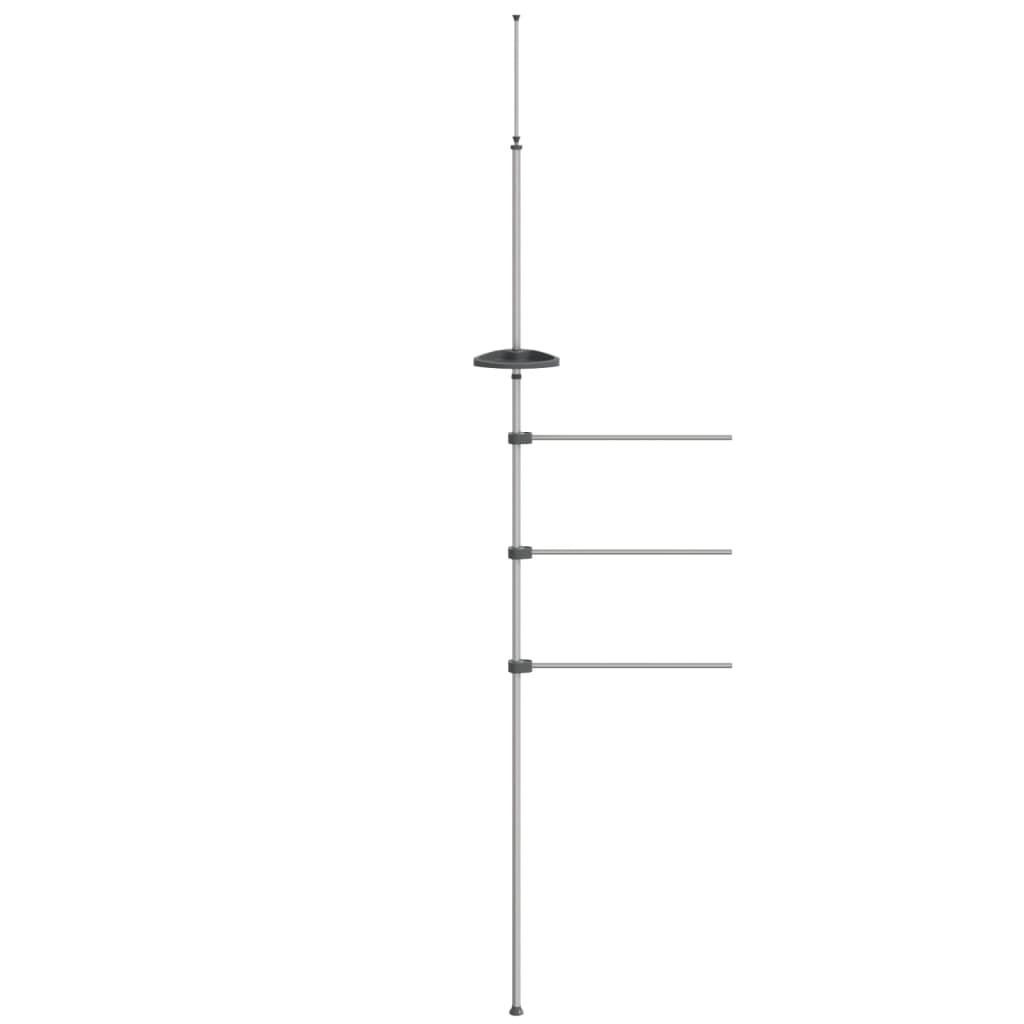 vidaXL Wieszak na ręczniki, 47x280 cm, aluminium