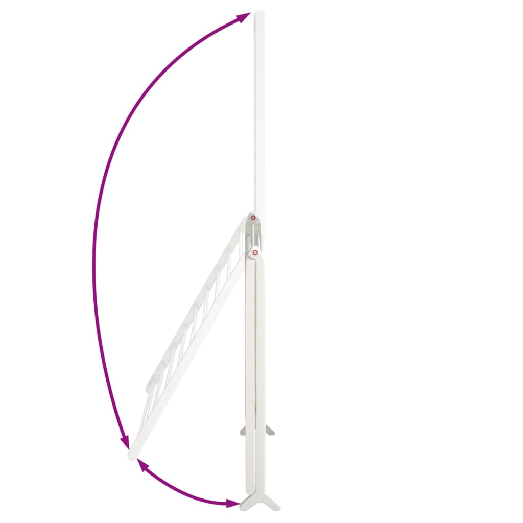 vidaXL Rozkładana suszarka na wannę, 53-90 cm, aluminium
