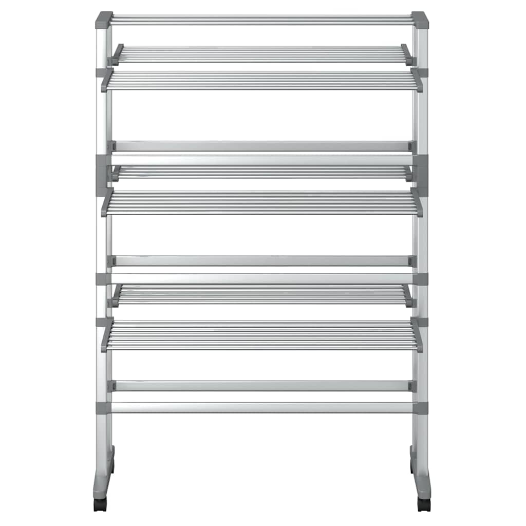 vidaXL Suszarka na pranie, na kółkach, 89x64x129 cm, aluminium
