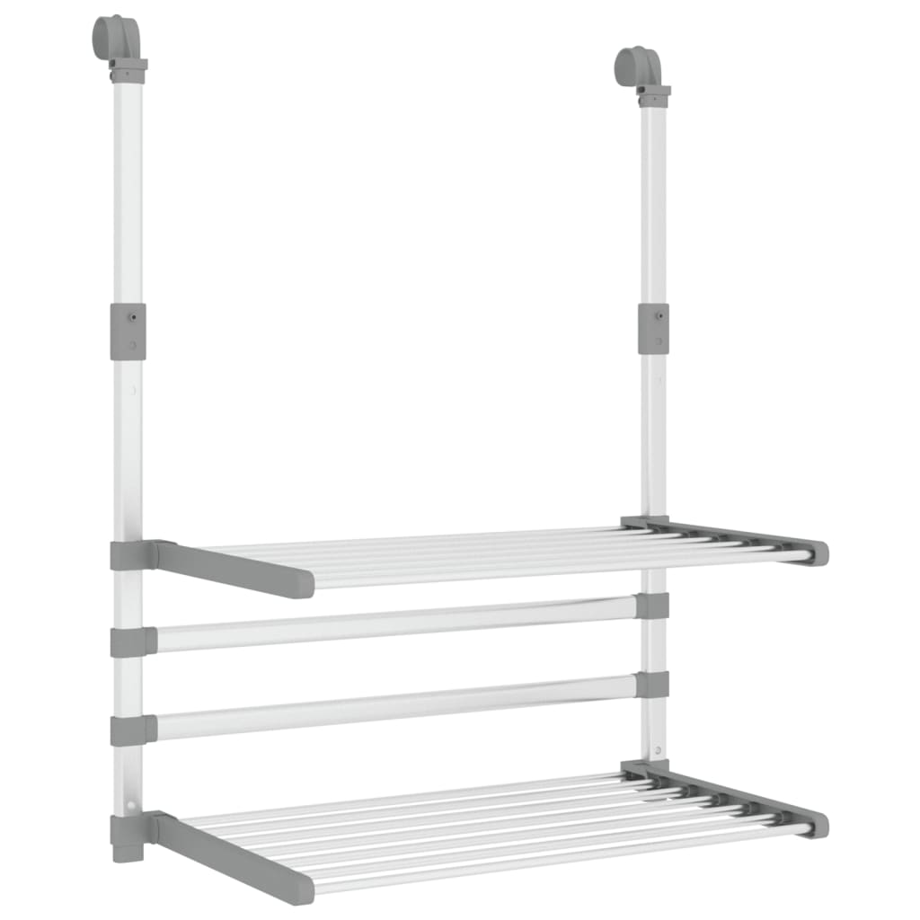 vidaXL Suszarka na pranie na balkon, 54x25x42 cm, aluminium