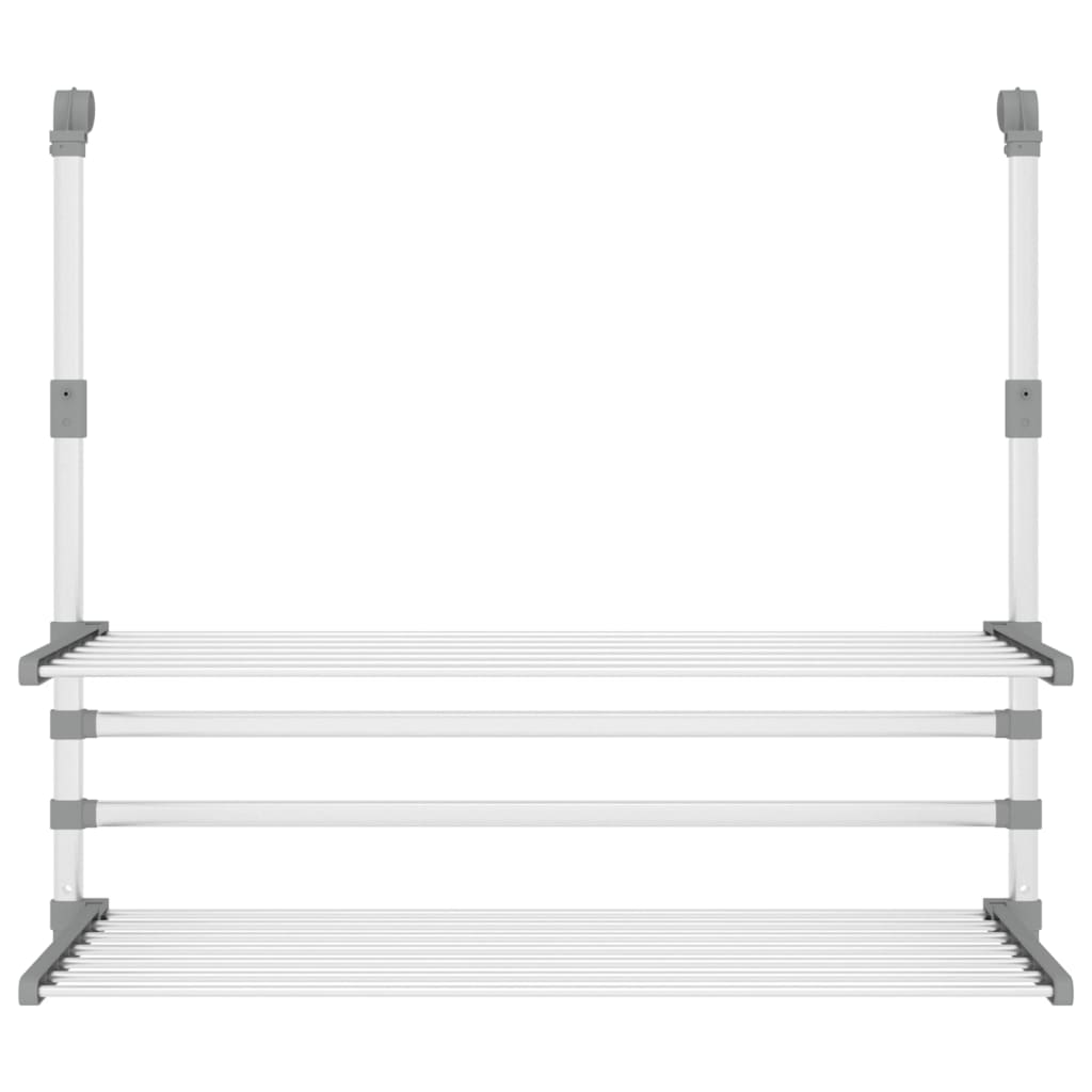 vidaXL Suszarka balkonowa na pranie, 89x25x(60-95) cm, aluminium
