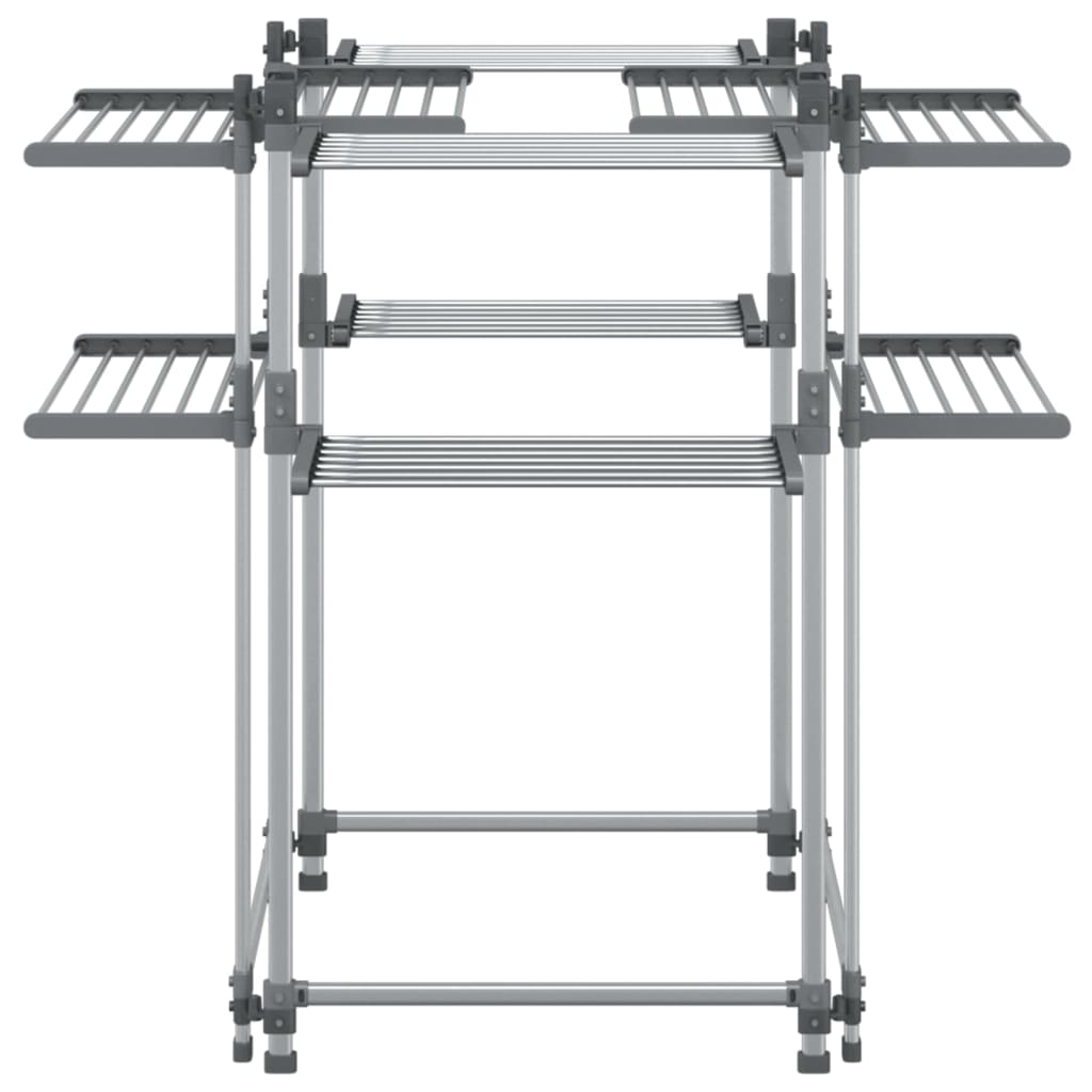vidaXL Suszarka na pranie, 107x107x120 cm, aluminium