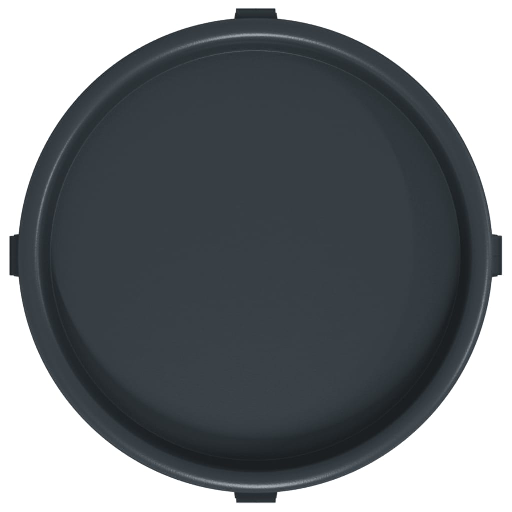 vidaXL Podstawki pod donicę, z kółkami, 2 szt., szare, 34 cm, 35 kg