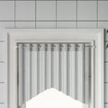 vidaXL Karnisze, 2 szt., biało-srebrne, 60-105 cm, aluminium
